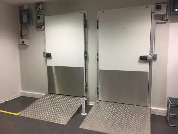 Porte et châssis vitrés de chambres froides